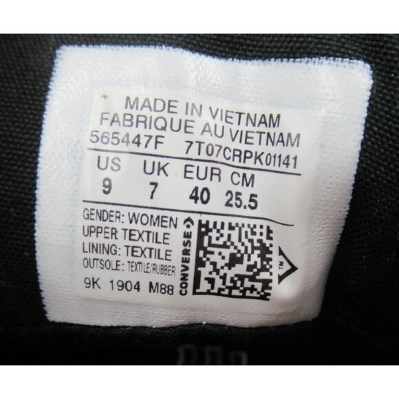 Converse Sneakers Womens CTAS Madison Wordmark 2.0 565447F Black Shoes Size 9 - Picture 5 of 6